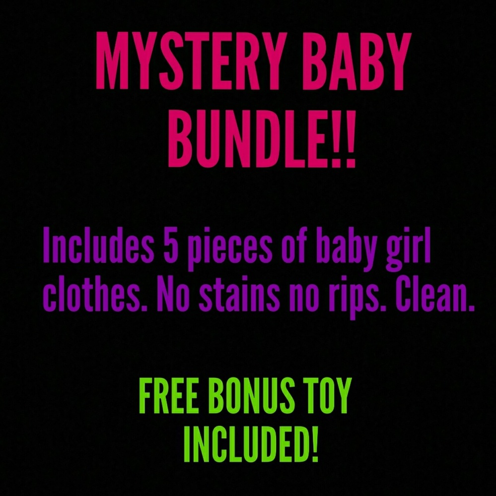 3-6 mystery baby girl bundle